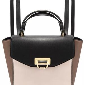Elegant Black and Brown Women's Handbag